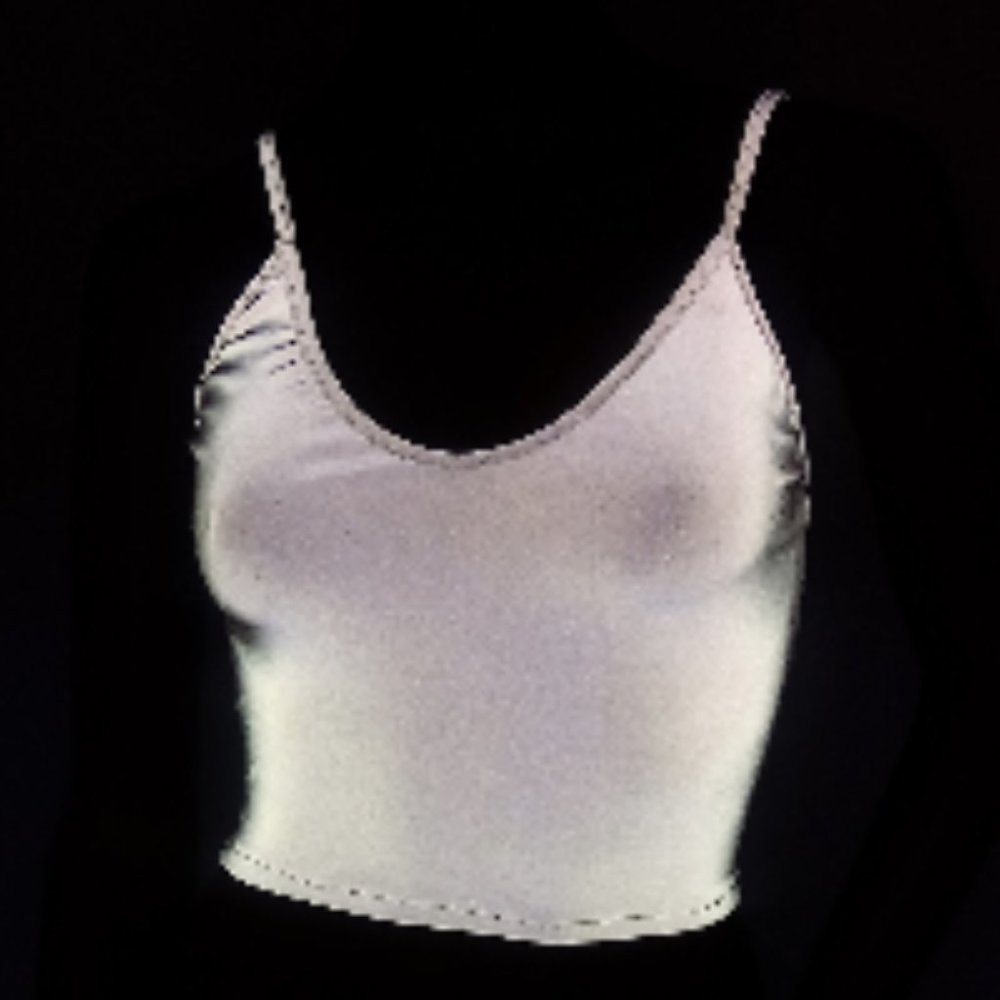 Reflective Festival Crop Top Tank Top
